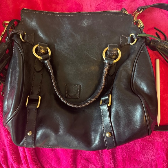 Black Dooney & Bourke leather satchel - Picture 12 of 14